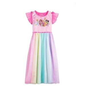 Disney princess rainbow night gown pajamas